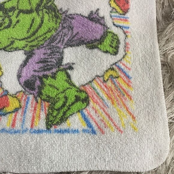 Vintage Cannon Incredible Hulk Smash Marvel Comics Washcloth - Picture 8 of 15